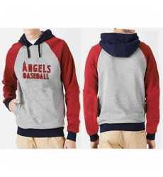 MLB Men Nike Los Angeles Angels of Anaheim Pullover Hoodie GreyRed