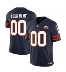 Men Women youth Chicago Bears Active Player Custom 2023 F U S E  Navy Throwback Limited Stitched Football Jersey