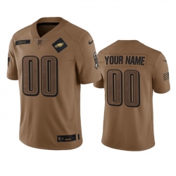 Men Women youth Philadelphia Eagles Active Player Custom 2023 Brown Salute To Setvice Limited Stitched Football Jersey