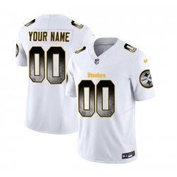Men Women youth Pittsburgh Steelers Active Player Custom White 2023 F U S E  Smoke Vapor Untouchable Limited Stitched Jersey