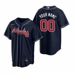 Men Women Youth Toddler All Size Atlanta Braves Custom Nike Navy 2020 Stitched MLB Cool Base Jersey