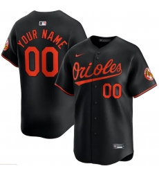 Baltimore Orioles Nike Black Alternate Limited Custom Jersey