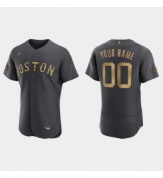 Men Women Youth Custom Boston Red Sox 2022 Mlb All Star Game Authentic Charcoal Jersey