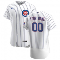 Chicago Cubs Custom Men Women youth Nike White Home 2020 Authentic Player Jersey 
