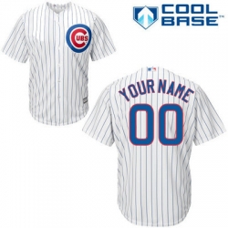 Men Women Youth All Size Chicago Cubs Cool Base Custom Jerseys White 3