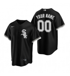 Men Women Youth Toddler All Size Chicago White Sox Custom Nike Black Stitched MLB Cool Base Jersey