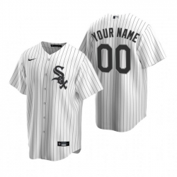 Men Women Youth Toddler All Size Chicago White Sox Custom Nike White Stitched MLB Cool Base Home Jersey