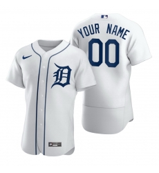 Men Women Youth Toddler Detroit Tigers White Custom Nike MLB Flex Base Jersey