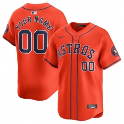 Men Women youth Houston Astros Active Player Custom Orange 2024 Alternate Limited Stitched Baseball Jersey