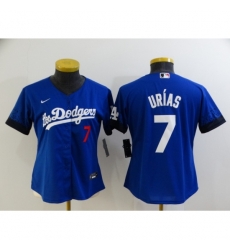 Customized Women's Nike Los Angeles Dodgers Blue City Player Jersey