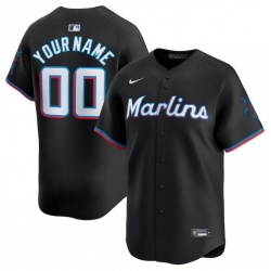 Men Women youth Miami Marlins Active Player Custom Black 2024 Alternate Limited Stitched Baseball Jersey