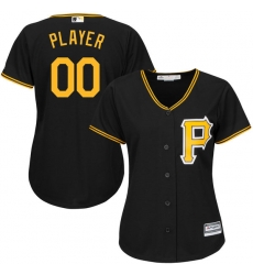 Men Women Youth All Size Pittsburgh Pirates Cool Base Custom Jersey Black