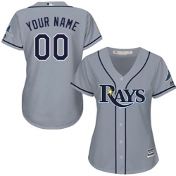 Men Women Youth All Size Tampa Bay Rays Custom Cool Base Jersey Grey