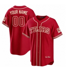 Men Texas Rangers Nike Red 2026 City Connect Stadium Custom Jersey