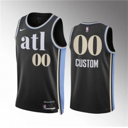 Men Women youth Atlanta Hawks Active Player Custom 2023 24 Black City Edition Stitched Basketball Jersey