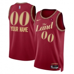 Men Women youth Cleveland Cavaliers Active Player Custom Wine 2023 24 City Edition Stitched Jersey