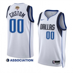 Men Dallas Mavericks Active Player Custom White 2024 Finals Association Edition Stitched Basketball Jersey