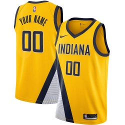 Men Women Youth Toddler Indiana Pacers Yellow Custom Nike NBA Stitched Jersey