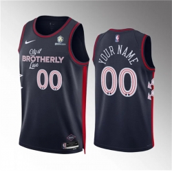 Men Women youth Philadelphia 76ers Active Player Custom Navy 2023 24 City Edition Stitched Jersey
