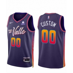 Men Women youth Phoenix Suns Active Player Custom Purple 2023 24 City Edition Stitched Basketball Jersey