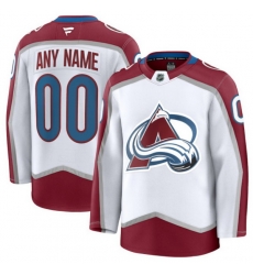 Men Women Youth Colorado Avalanche Fanatics Away Premium Custom Jersey White