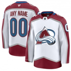Men Women Youth Colorado Avalanche Fanatics Away Premium Custom Jersey White