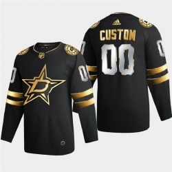 Dallas Stars Custom Men Women youth Adidas Black Golden Edition Limited Stitched NHL Jersey 