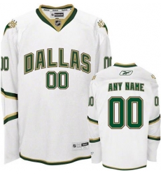 Men Women Youth Toddler Youth White Jersey - Customized Reebok Dallas Stars Third