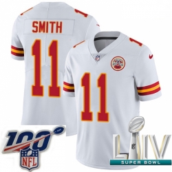 2020 Super Bowl LIV Men Nike Kansas City Chiefs #11 Alex Smith White Vapor Untouchable Limited Player NFL Jersey