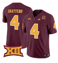 Men Arizona State Skattebo Red Stitched NCAA Jersey