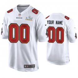 Custom Buccaneers White Super Bowl Lv Game Fashion Jersey