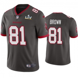 Men Antonio Brown Buccaneers Pewter Super Bowl Lv Vapor Limited Jersey