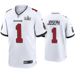 Men Greg Joseph Buccaneers White Super Bowl Lv Game Jersey