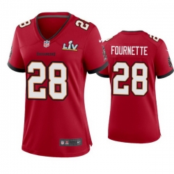 Women Leonard Fournette Buccaneers Red Super Bowl Lv Game Jersey