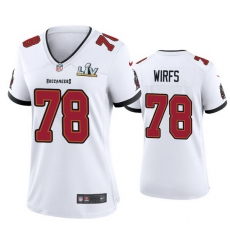 Women Tristan Wirfs Buccaneers White Super Bowl Lv Game Jersey