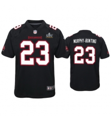 Youth Sean Murphy Bunting Buccaneers Black Super Bowl Lv Game Fashion Jersey