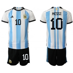 Men FIFA 2022 Argentina Soccer Lionel Messi Jersey 037