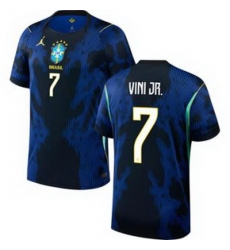 Men 7 Brazil National Team Vini Jr 2026 Home Jersey 2