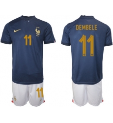 Men FIFA 2022 France Soccer Jersey 012