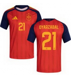 Men 21 Spain Mikel Oyarzabal World Cup 2026 Away Replica Jersey 1 Men 21 Spain Mikel Oyarzabal World Cup 2026 Away Replica Jersey 1