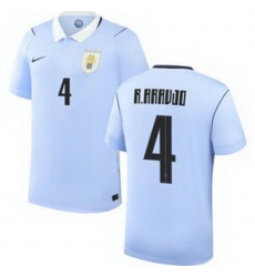 Men 4 Uruguay Ronald Araujo Away Replica Jersey World 1 Men 4 Uruguay Ronald Araujo Away Replica Jersey World 1