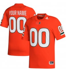 Miami hurricanes custom jersey Orange