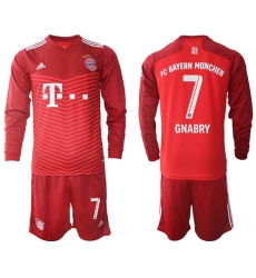 Men Bayern Long Sleeve Soccer Jerseys 549