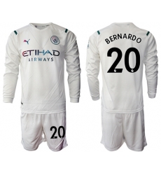 Men Manchester City Long Sleeve Soccer Jerseys 525