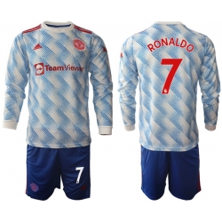 Men Manchester United Long Sleeve Soccer Jerseys 538