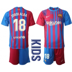Kids Barcelona Soccer Jerseys 046