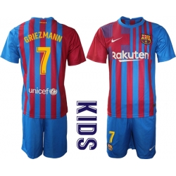 Kids Barcelona Soccer Jerseys 075