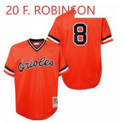 F. ROBINSON Baltimore Orioles Orange Throwback MLB Jersey