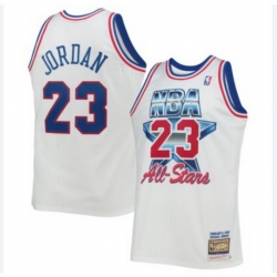 Mens Mitchell and Ness Chicago Bulls 23 Michael Jordan Authentic white 1992 All Star Throwback NBA Jersey