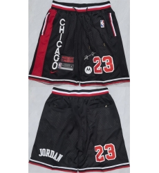 Men Chicago Bulls 23 Michael Jordan Black 2025 Shorts   Men Chicago Bulls 23 Michael Jordan Black 2025 Shorts